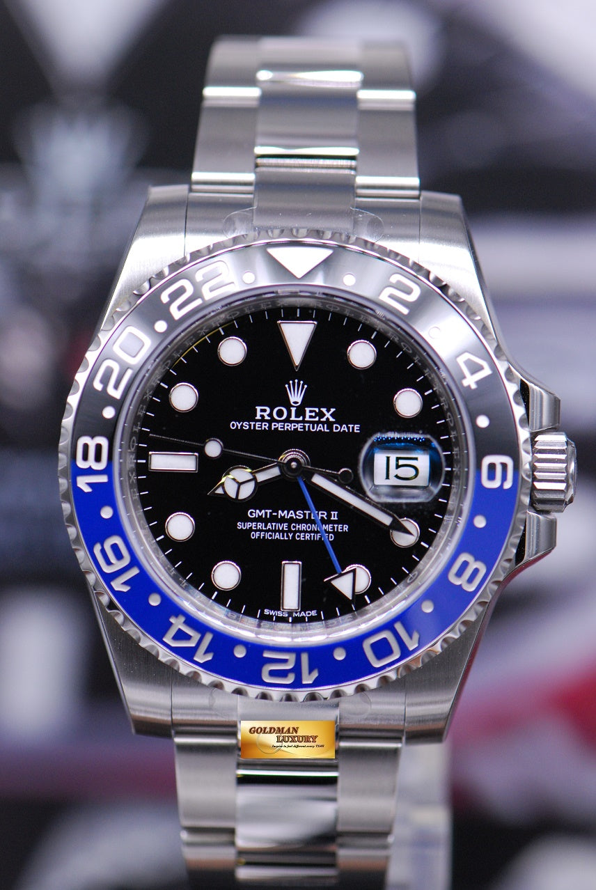 [SOLD] ROLEX OYSTER PERPETUAL GMT-MASTER II "BATMAN" CERAMIC (NEW-UNWORN)