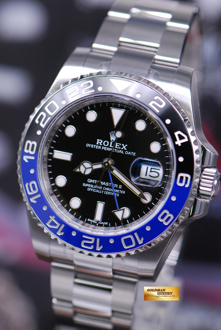 [SOLD] ROLEX OYSTER PERPETUAL GMT-MASTER II "BATMAN" CERAMIC (NEW-UNWORN)