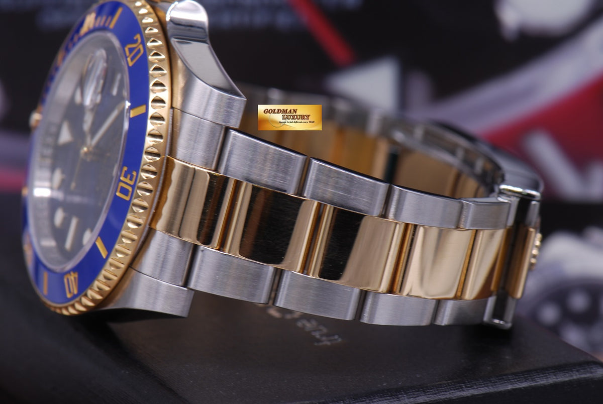 [SOLD] ROLEX OYSTER PERPETUAL SUBMARINER BLUE HALF-GOLD CERAMIC Ref 116613LB (MINT)