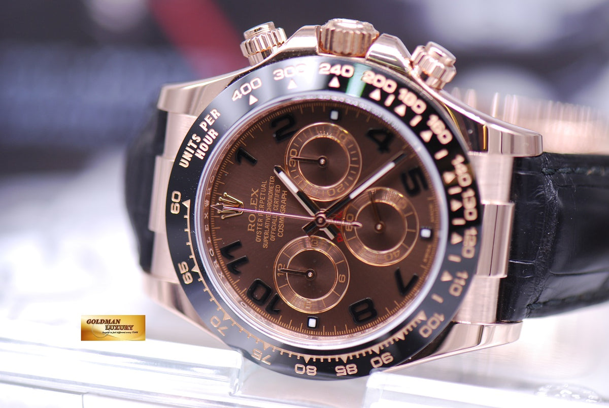 [SOLD] ROLEX OYSTER COSMOGRAPH DAYTONA 18K EVEROSE GOLD Ref : 116515LN (MINT)
