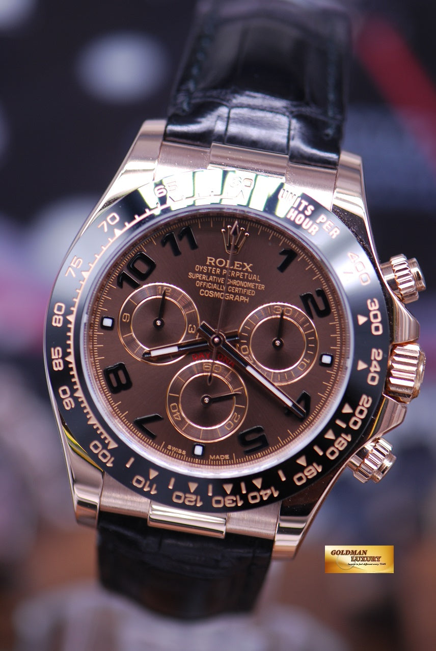 [SOLD] ROLEX OYSTER COSMOGRAPH DAYTONA 18K EVEROSE GOLD Ref : 116515LN (MINT)