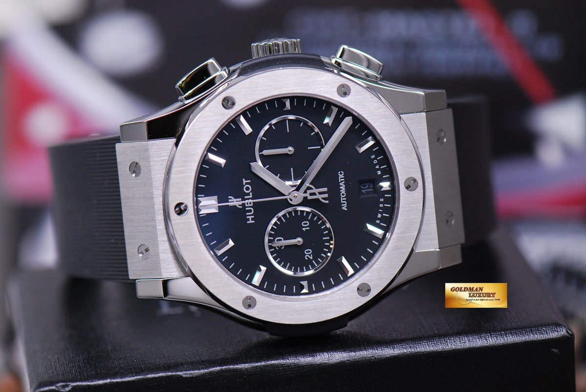 [SOLD] HUBLOT CLASSIC FUSION LADIES 38mm CHRONOGRAPH SS AUTOMATIC (NEW-UNWORN)