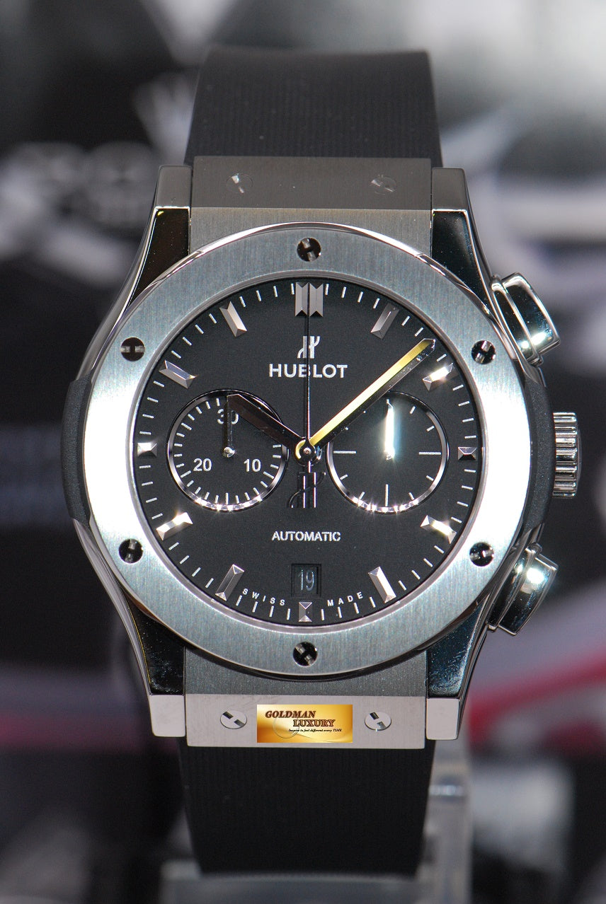 [SOLD] HUBLOT CLASSIC FUSION LADIES 38mm CHRONOGRAPH SS AUTOMATIC (NEW-UNWORN)