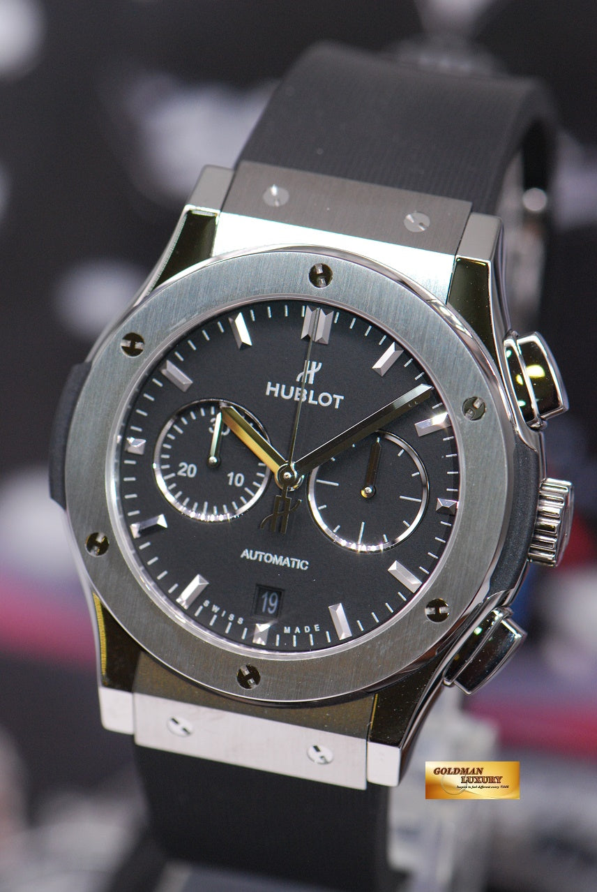 [SOLD] HUBLOT CLASSIC FUSION LADIES 38mm CHRONOGRAPH SS AUTOMATIC (NEW-UNWORN)