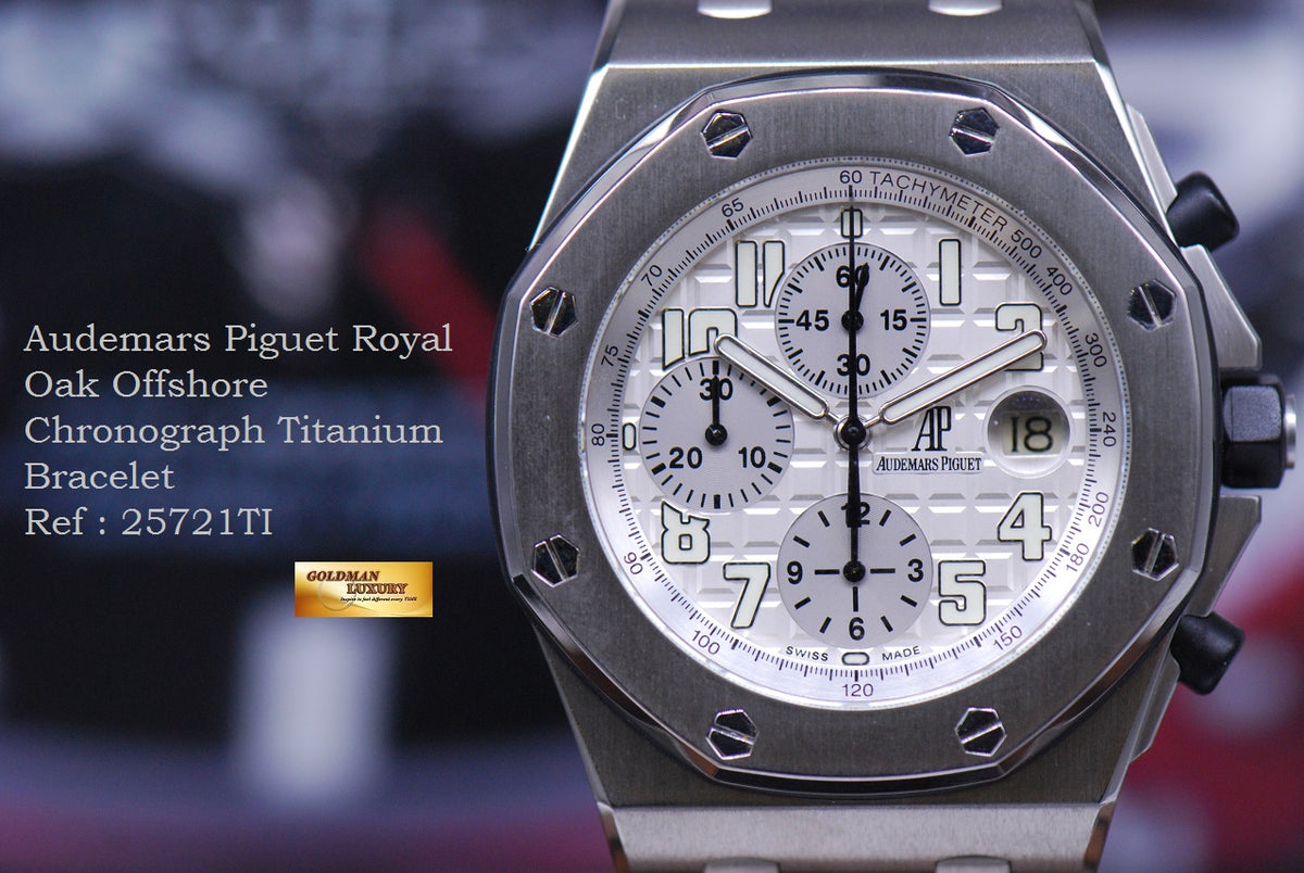 [SOLD] AUDEMARS PIGUET ROYAL OAK OFFSHORE TITANIUM CHRONOGRAPH 25721Ti (MINT)