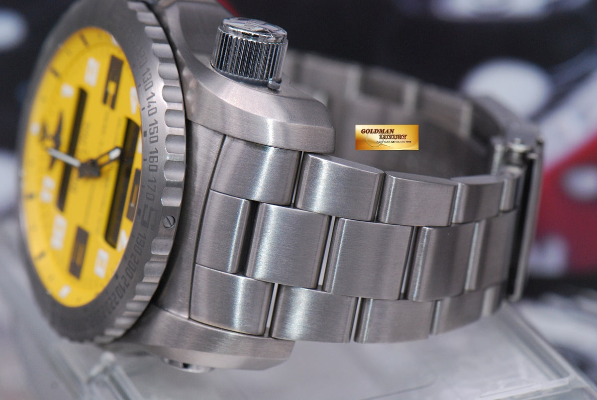 [SOLD] BREITLING EMERGENCY MISSION II TITANIUM  E76325 SUPERQUARTZ YELLOW (LNIB)
