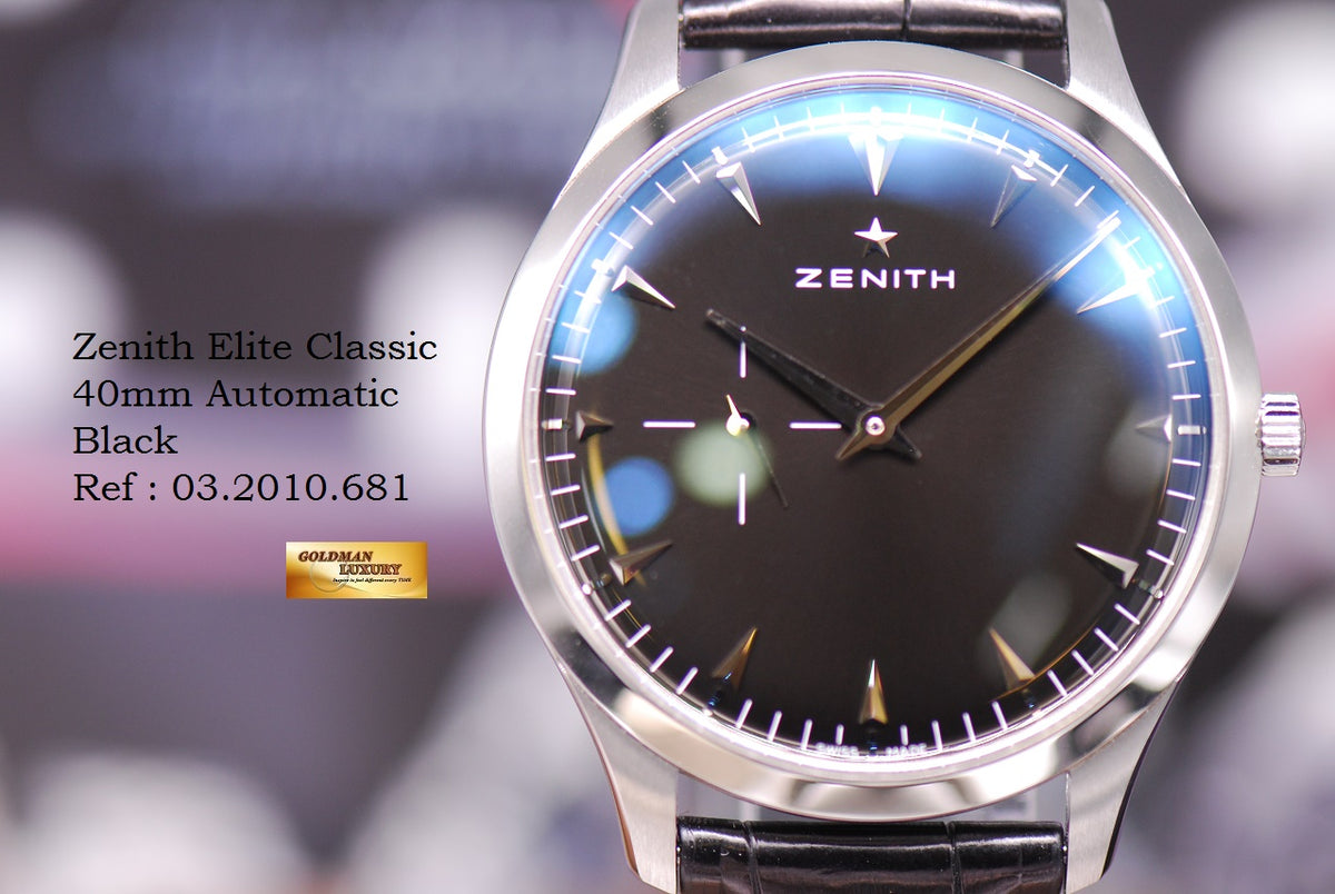 [SOLD] ZENITH HERITAGE ULTRA THIN 40mm AUTOMATIC BLACK (MINT)