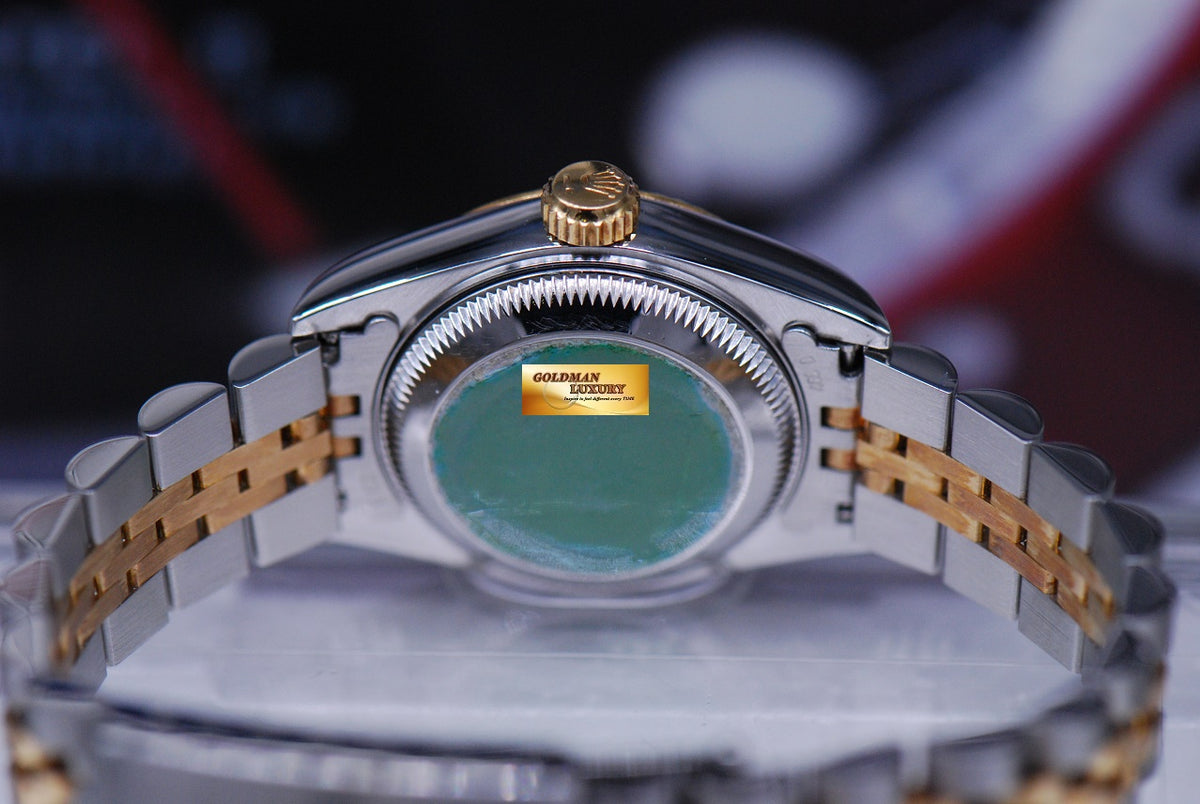 [SOLD] ROLEX OYSTER PERPETUAL DATEJUST 26mm HALF-GOLD DIAMOND GOLD COMPUTER 69173 (MINT)