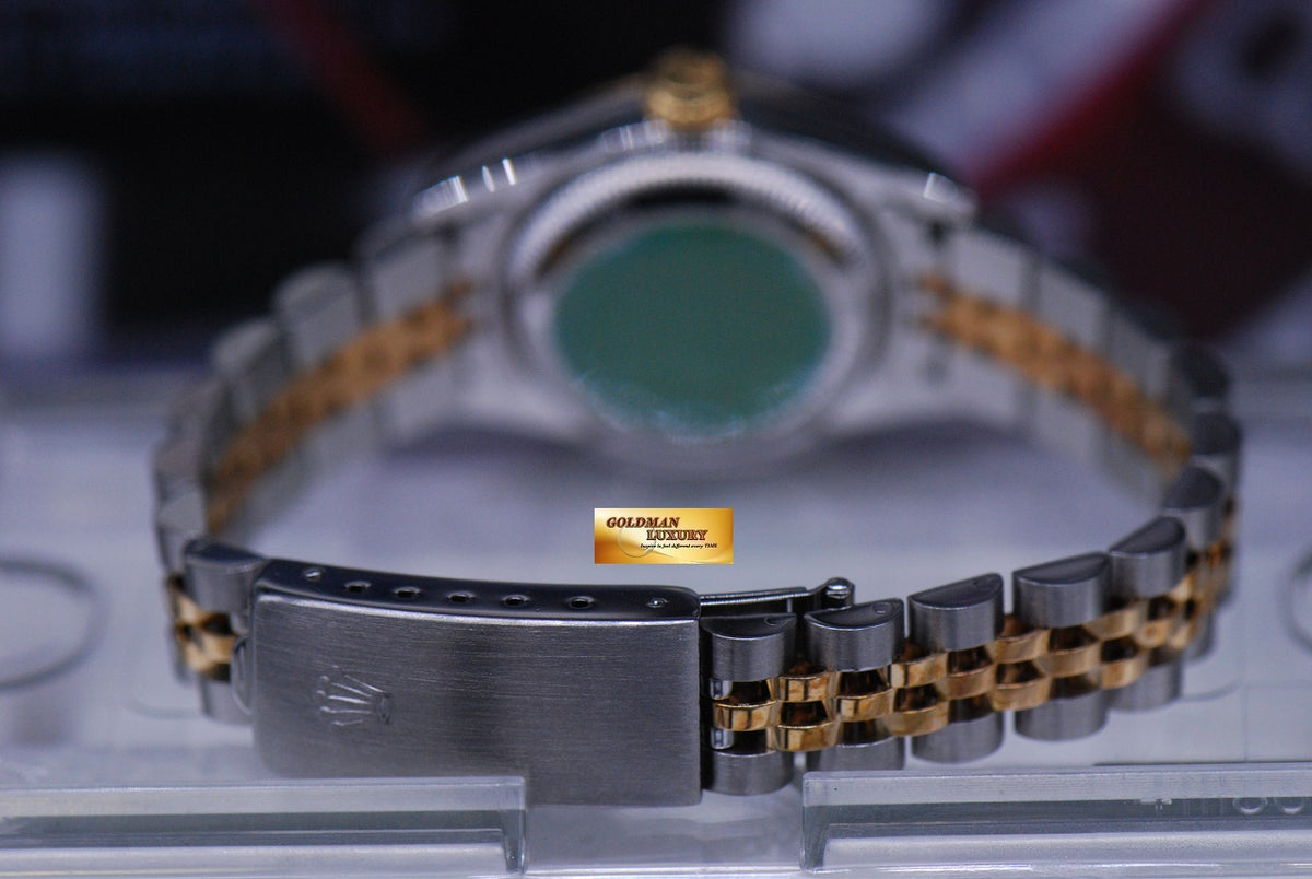 [SOLD] ROLEX OYSTER PERPETUAL DATEJUST 26mm HALF-GOLD DIAMOND GOLD COMPUTER 69173 (MINT)