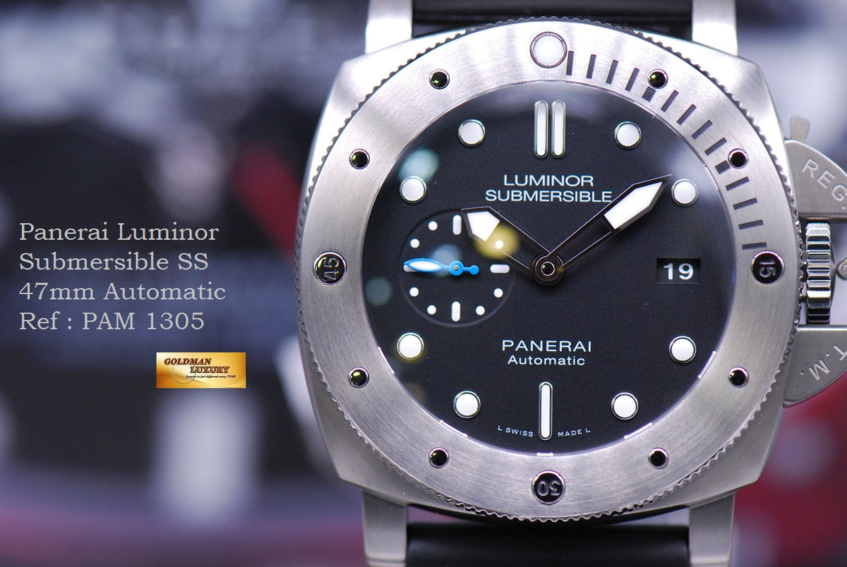 [SOLD] PANERAI LUMINOR SUBMERSIBLE 47mm TITANIUM AUTOMATIC PAM 1305 (NEW-UNWORN)
