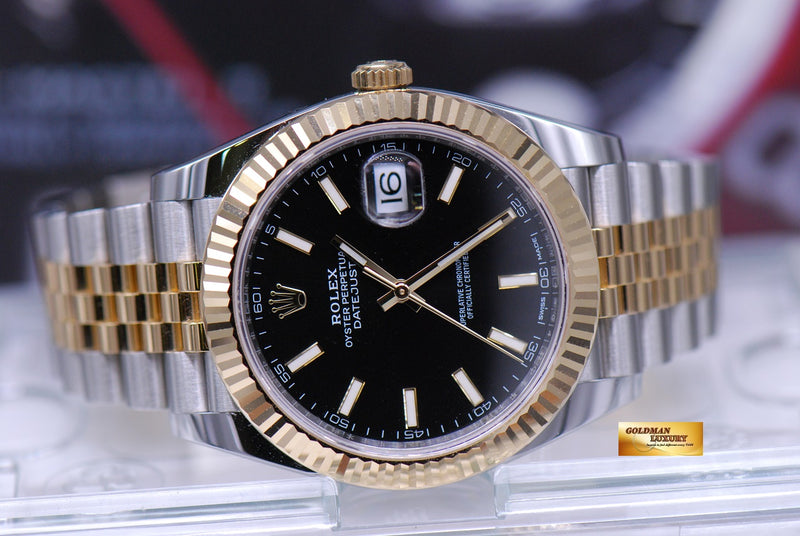 Rolex datejust 41 half gold outlet