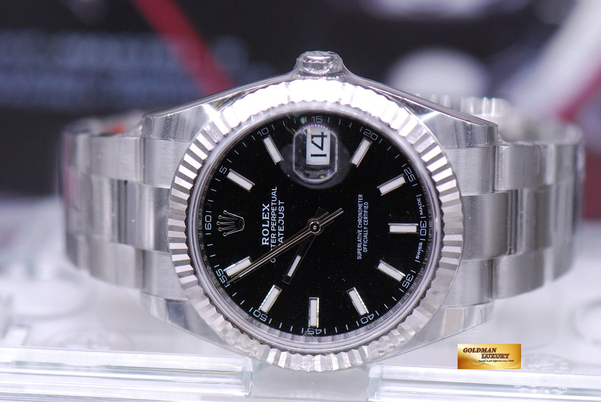 [SOLD] ROLEX OYSTER PERPETUAL DATEJUST 41 SS BLACK DIAL 126334 (NEW-UNWORN)
