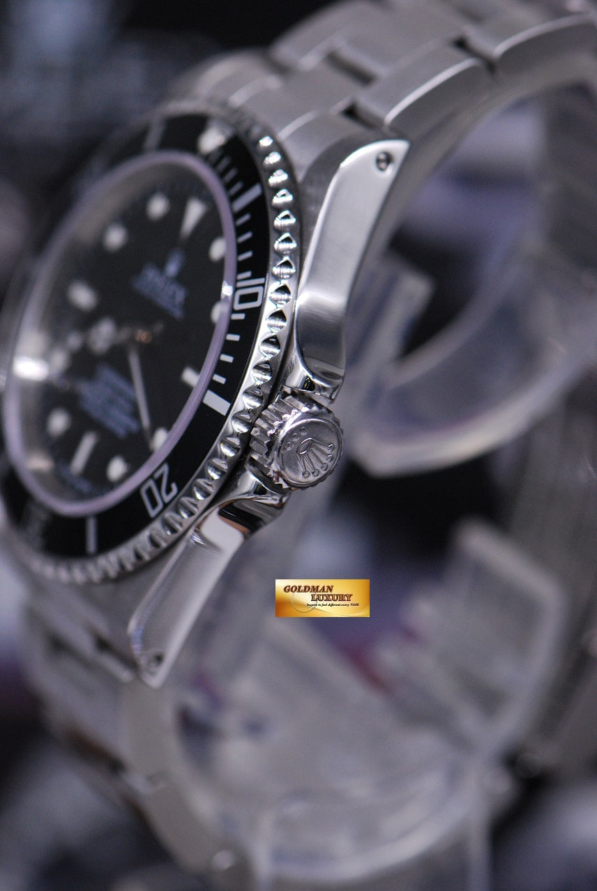 [SOLD] ROLEX OYSTER PERPETUAL SUBMARINER NO-DATE 4 LINERS BLACK 14060 (MINT)