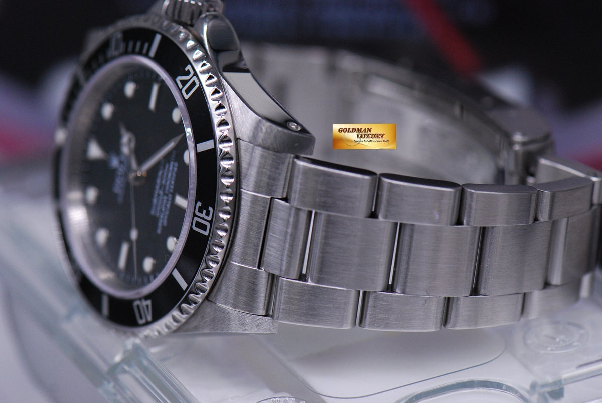 [SOLD] ROLEX OYSTER PERPETUAL SUBMARINER NO-DATE 4 LINERS BLACK 14060 (MINT)