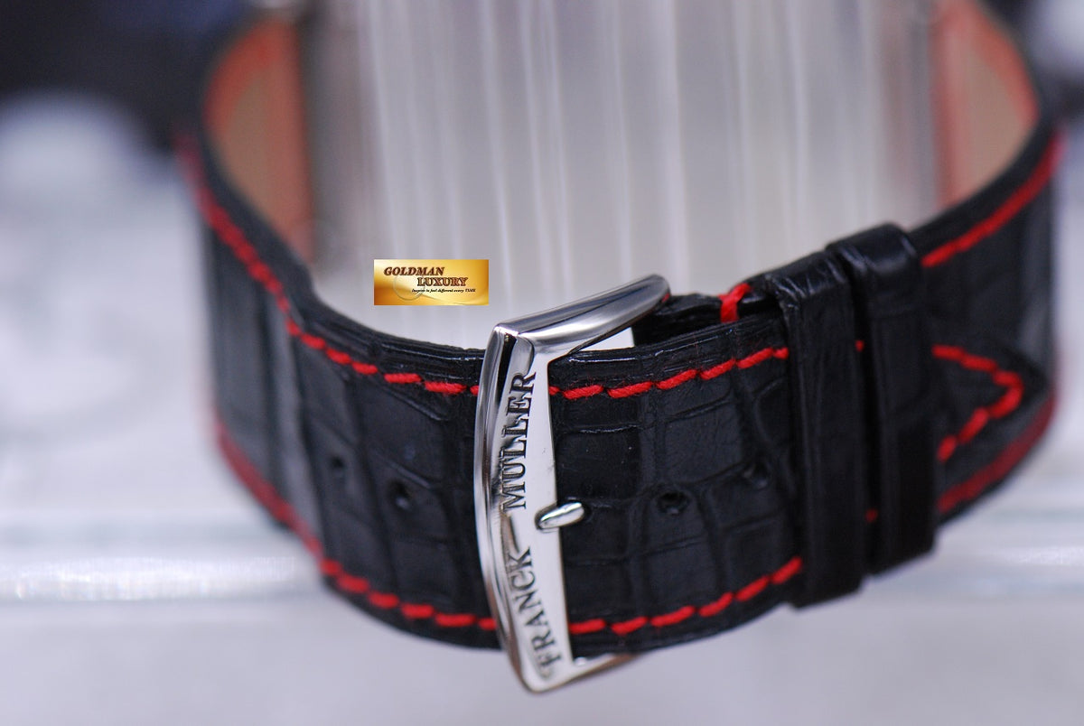 [SOLD] FRANCK MULLER LONG ISLAND RELIEF RED DIAL QUARTZ LIMITED EDITION 225 (MINT)