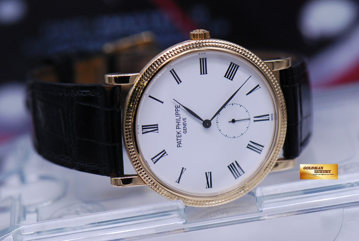 [SOLD] PATEK PHILIPPE CALATRAVA SMALL SECONDS. 18K YELLOW GOLD MANUAL WINDING 5119J (MINT)