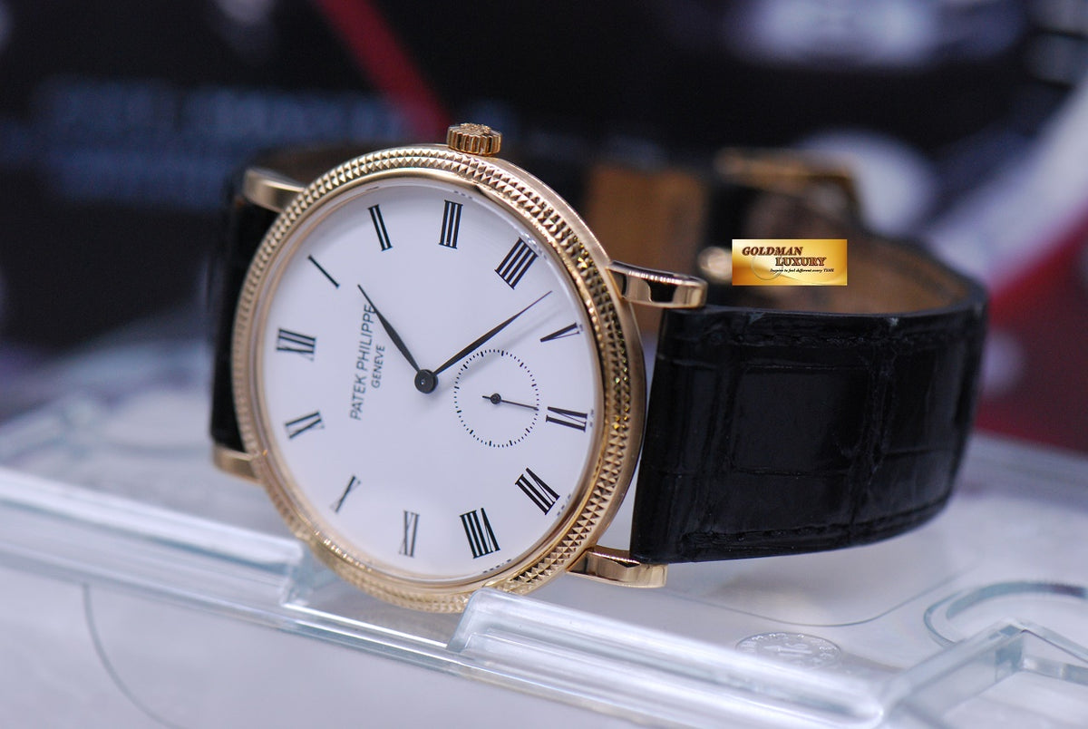 [SOLD] PATEK PHILIPPE CALATRAVA SMALL SECONDS. 18K YELLOW GOLD MANUAL WINDING 5119J (MINT)