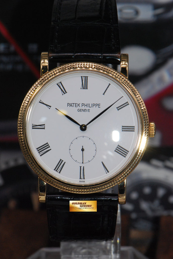 SOLD PATEK PHILIPPE CALATRAVA SMALL SECONDS. 18K YELLOW GOLD