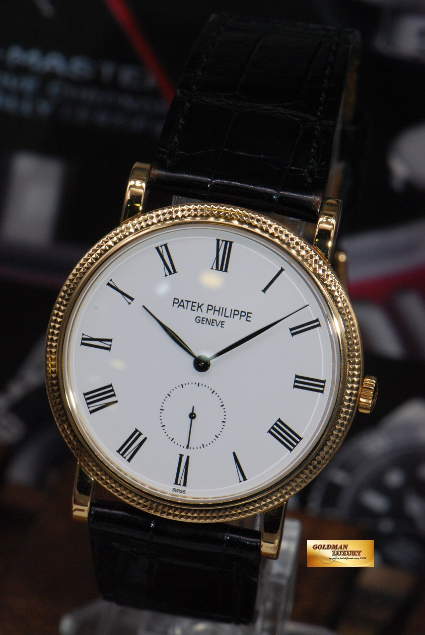 [SOLD] PATEK PHILIPPE CALATRAVA SMALL SECONDS. 18K YELLOW GOLD MANUAL WINDING 5119J (MINT)