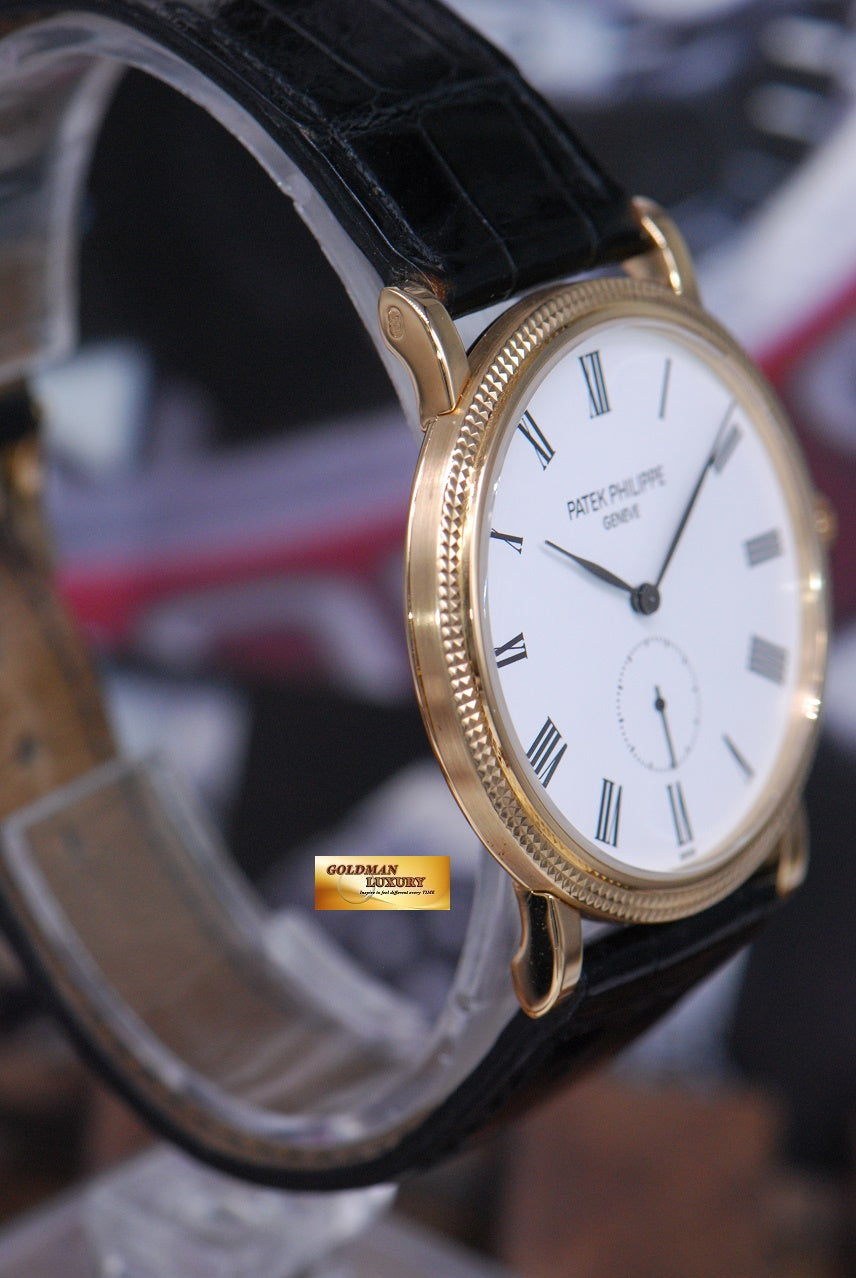 [SOLD] PATEK PHILIPPE CALATRAVA SMALL SECONDS. 18K YELLOW GOLD MANUAL WINDING 5119J (MINT)