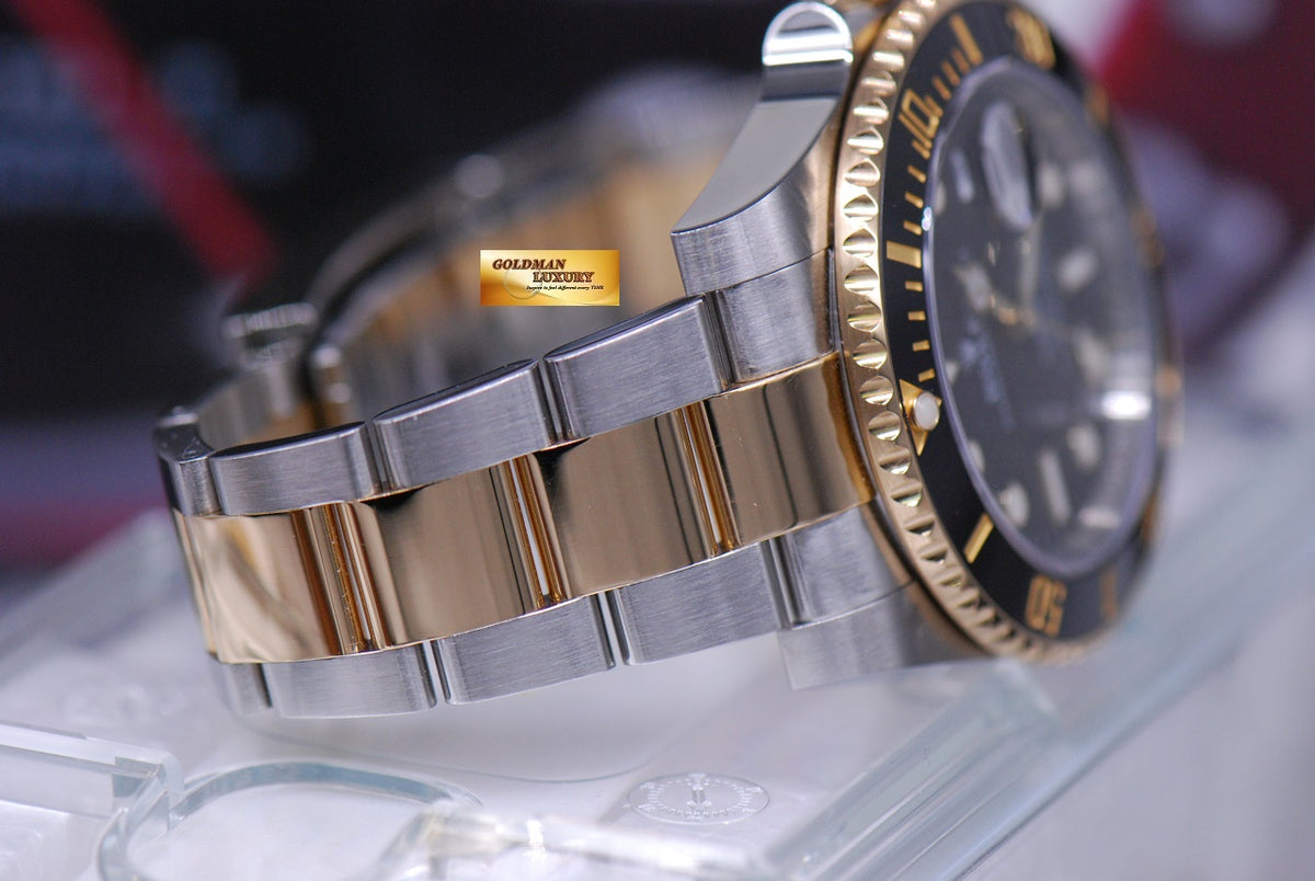[SOLD] ROLEX OYSTER PERPETUAL SUBMARINER HALF-GOLD CERAMIC BEZEL 116613LN (MINT)