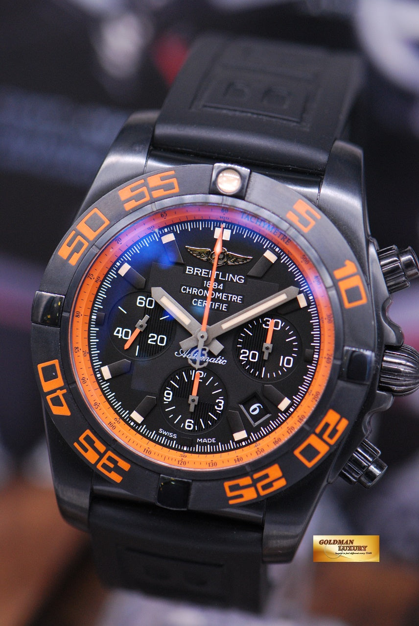 [SOLD] BREITLING CHRONOMAT 44 RAVEN BLACKSTEEL CHRONOGRAPH AUTOMATIC MB0111 (LNIB)