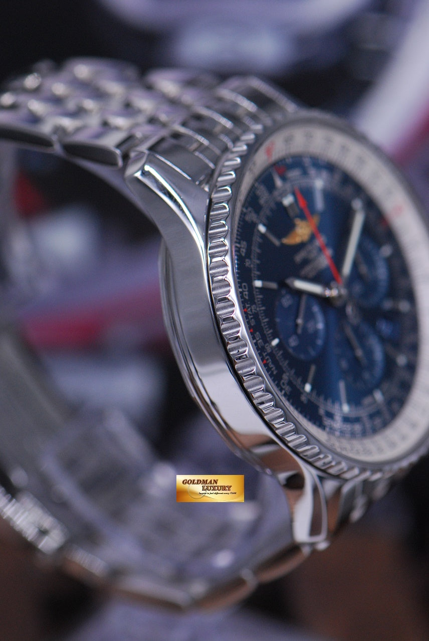 [SOLD] BREITLING NAVITIMER B01 46mm CHRONOGRAPH AUTOMATIC BLUE AB0127 (LNIB)