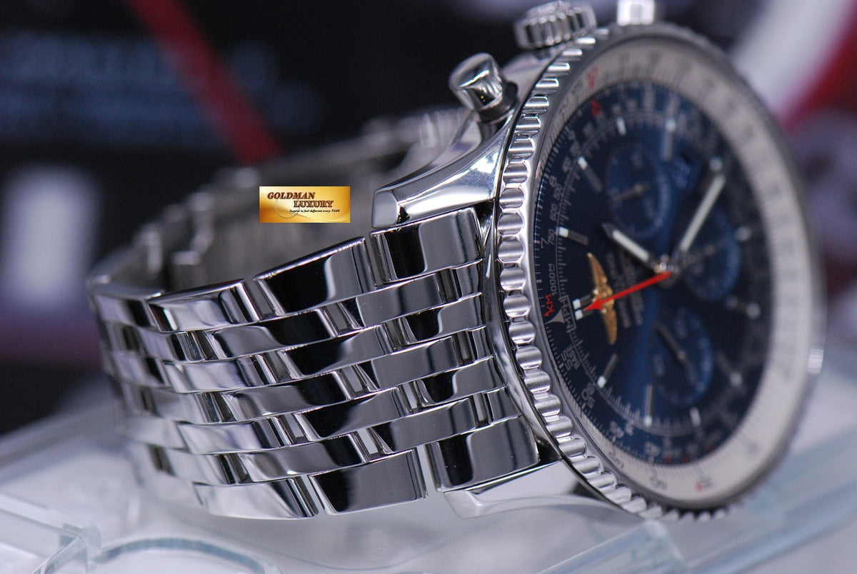 [SOLD] BREITLING NAVITIMER B01 46mm CHRONOGRAPH AUTOMATIC BLUE AB0127 (LNIB)