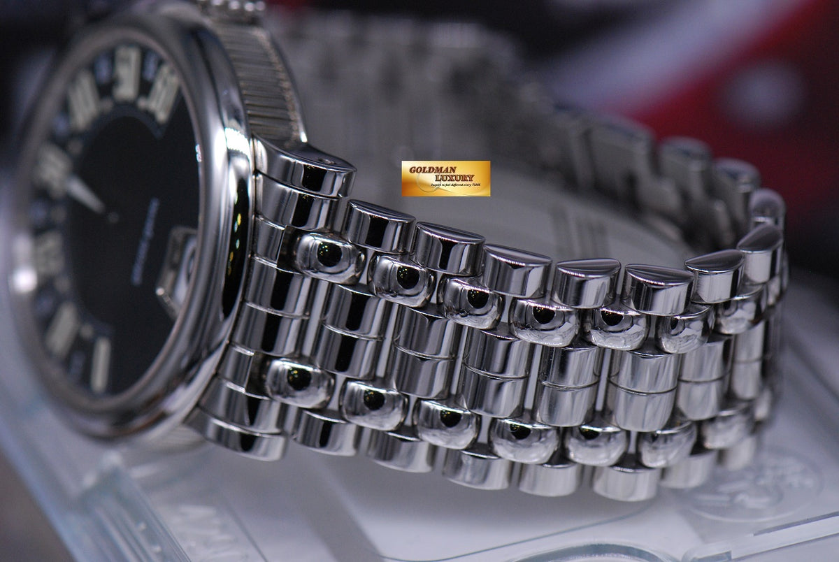 [SOLD] GERALD GENTA RETRO CLASSIC JUMPING HOUR 38mm AUTOMATIC BLACK (MINT)