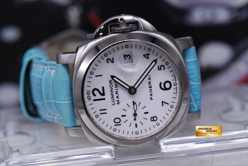 SOLD PANERAI LUMINOR MARINA 40mm AUTOMATIC WHITE Ref PAM 49 MINT Goldman Luxury
