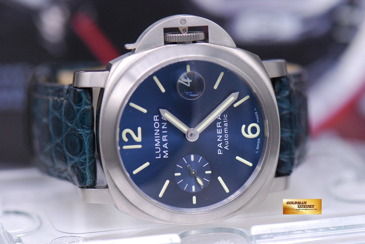 [SOLD] PANERAI LUMINOR MARINA 40mm TITANIUM AUTOMATIC BLUE Ref : PAM 282 (MINT)