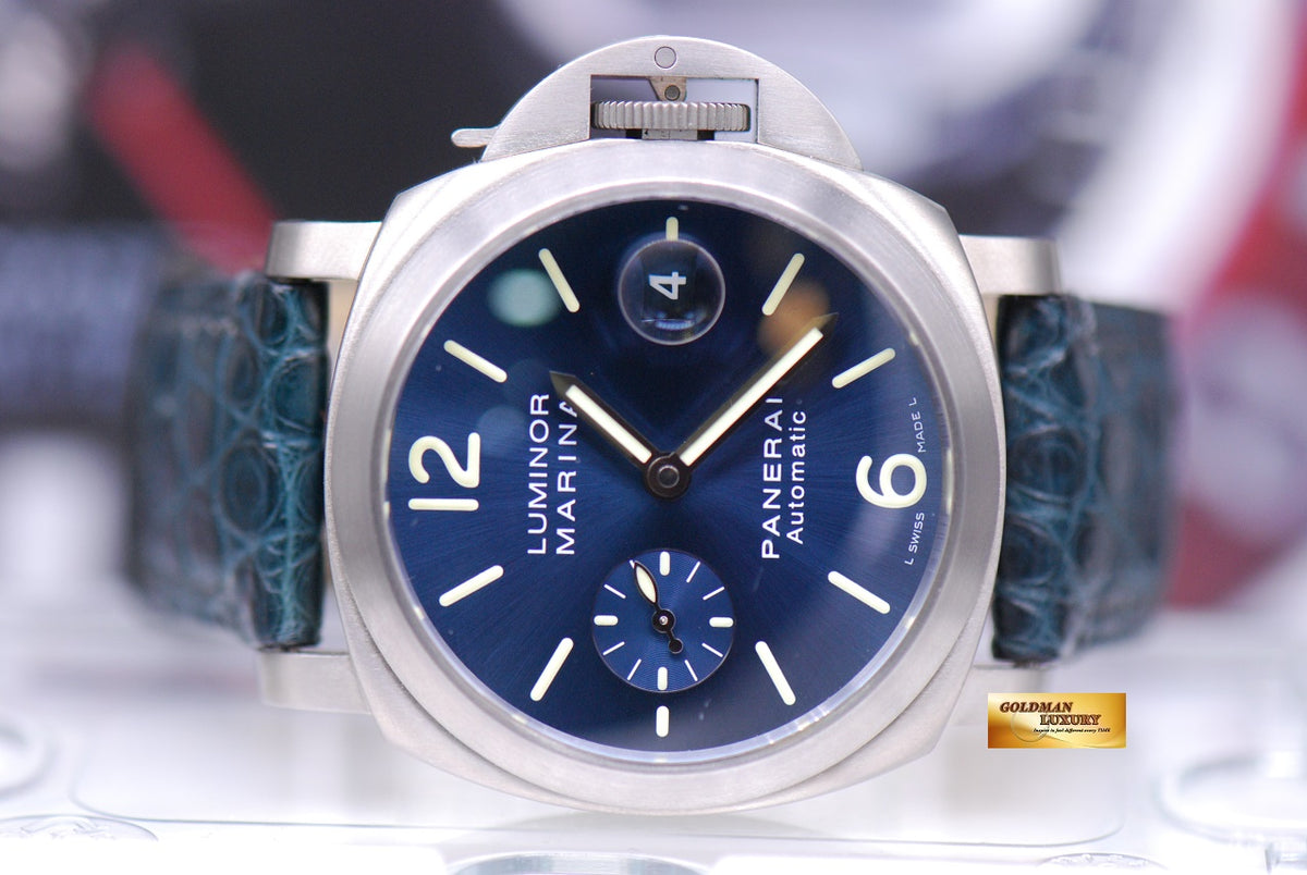 [SOLD] PANERAI LUMINOR MARINA 40mm TITANIUM AUTOMATIC BLUE Ref : PAM 282 (MINT)