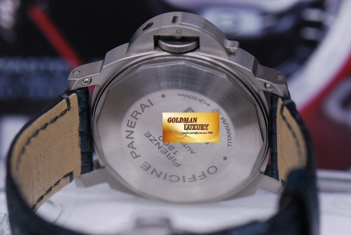 [SOLD] PANERAI LUMINOR MARINA 40mm TITANIUM AUTOMATIC BLUE Ref : PAM 282 (MINT)