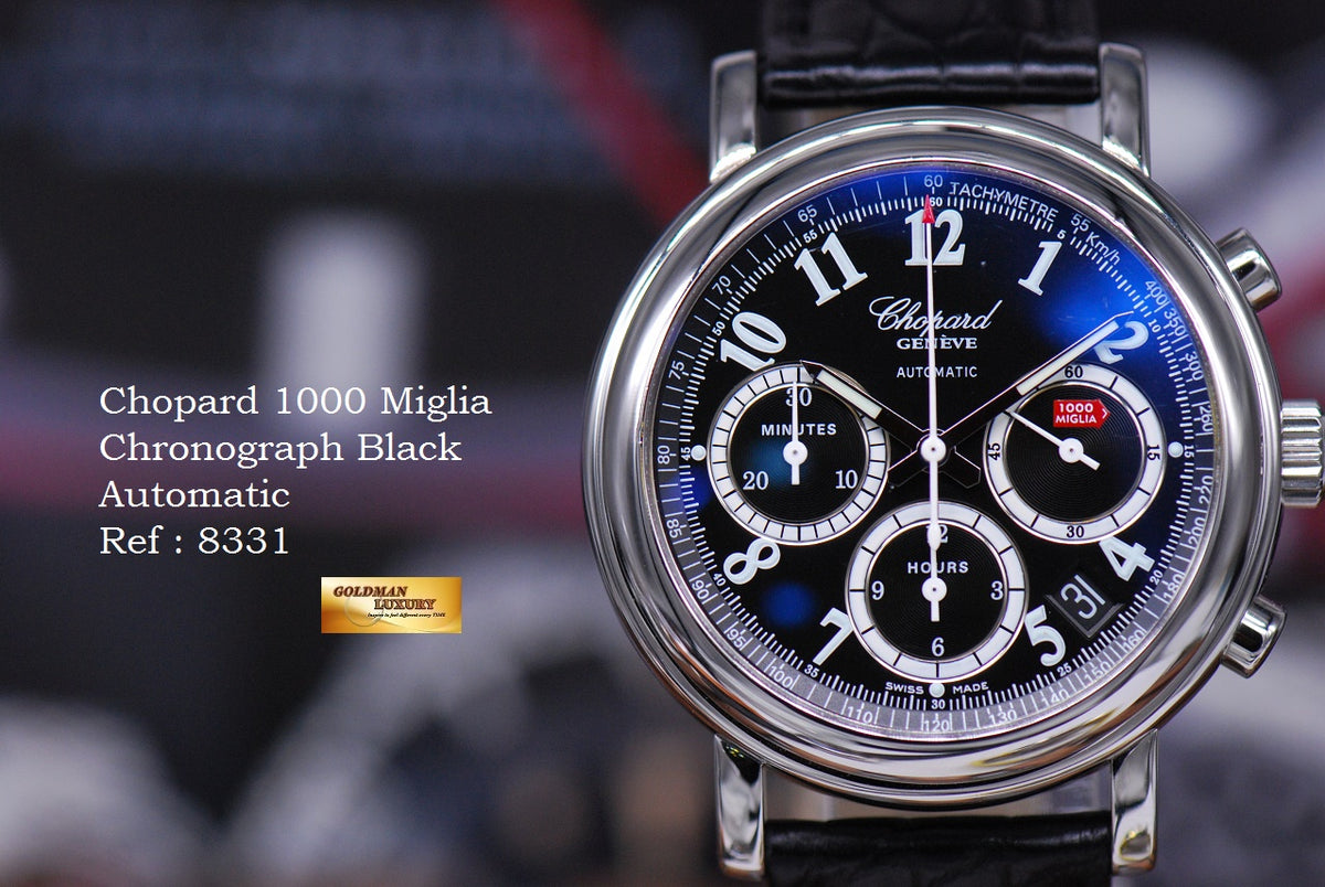 [SOLD] CHOPARD “MILLE 1000 MIGLIA” CHRONOGRAPH BLACK AUTOMATIC 8331 (MINT)
