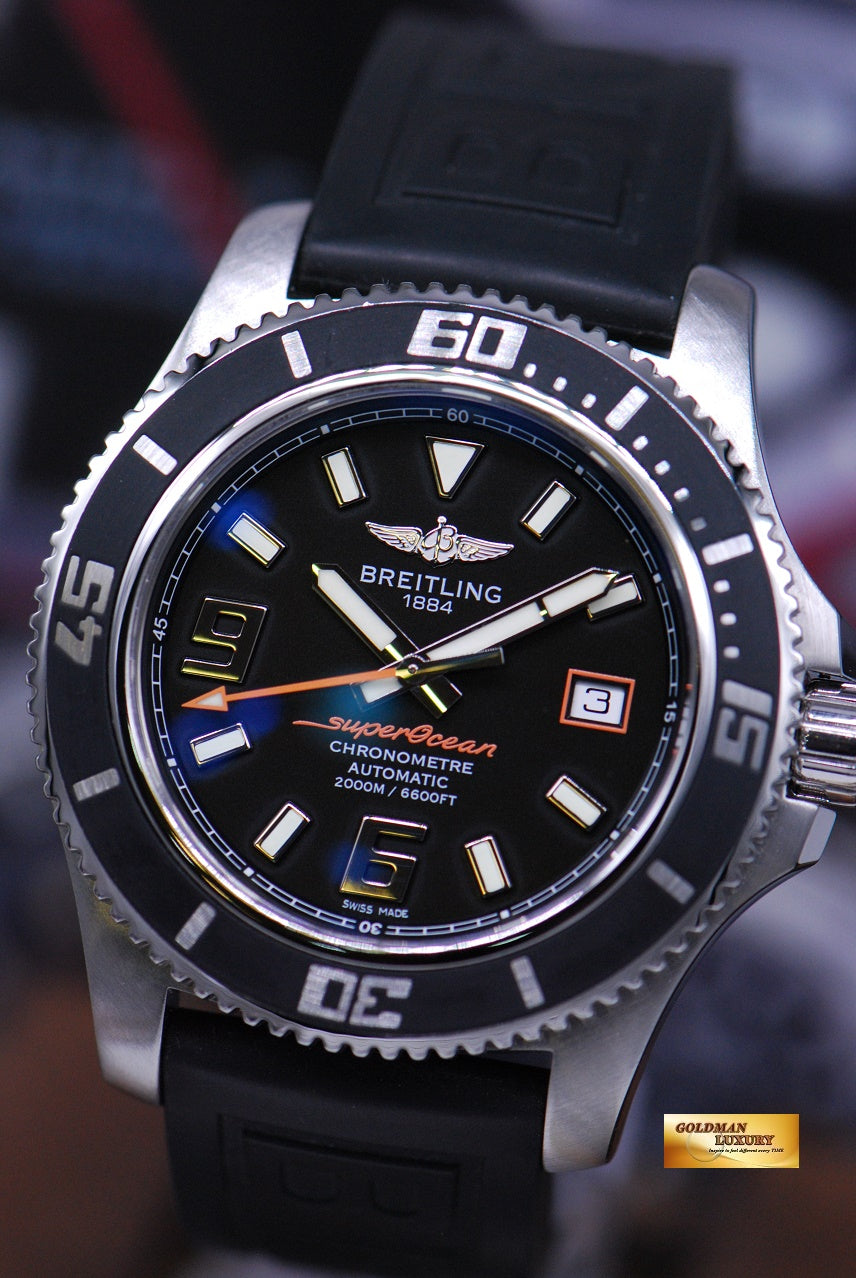 [SOLD] BREITLING SUPEROCEAN 44mm RUBBER BLACK AUTOMATIC (MINT)