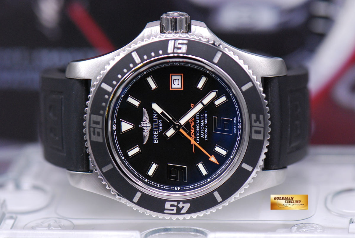 [SOLD] BREITLING SUPEROCEAN 44mm RUBBER BLACK AUTOMATIC (MINT)