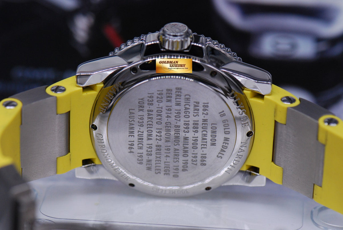 [SOLD] ULYSSE NARDIN MAXI MARINE DIVER CHRONOMETER YELLOW AUTOMATIC 263-33 (MINT)