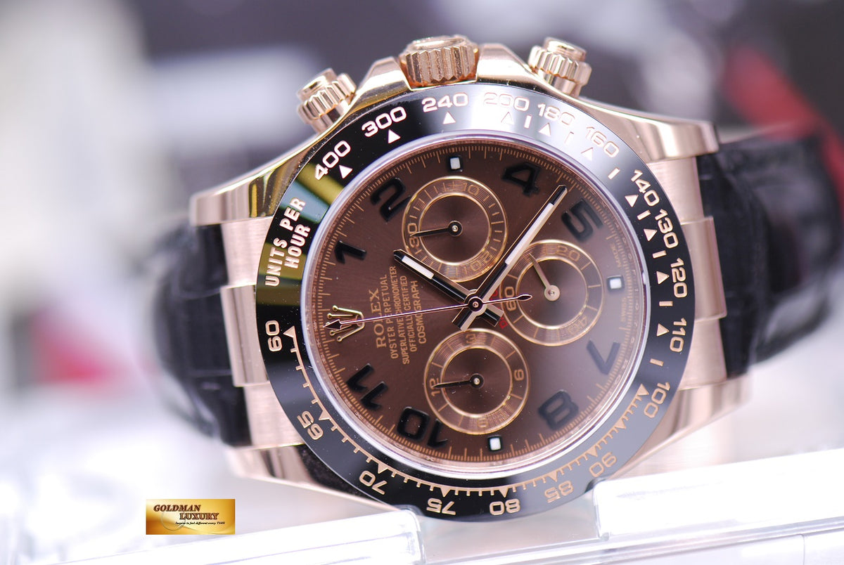 [SOLD] ROLEX OYSTER COSMOGRAPH DAYTONA 18K EVEROSE GOLD Ref : 116515LN (MINT)