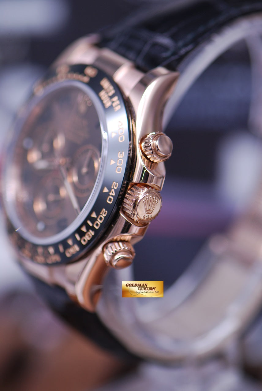 [SOLD] ROLEX OYSTER COSMOGRAPH DAYTONA 18K EVEROSE GOLD Ref : 116515LN (MINT)