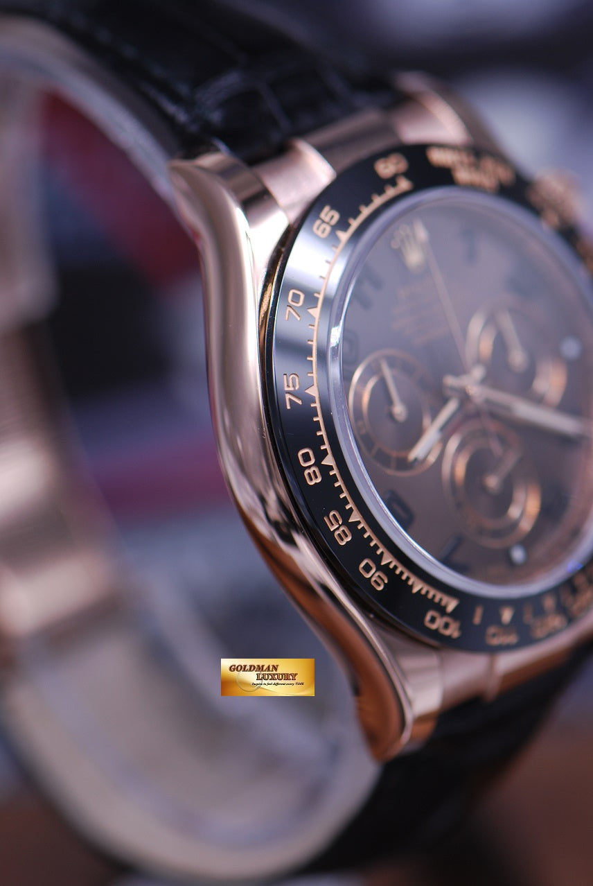 [SOLD] ROLEX OYSTER COSMOGRAPH DAYTONA 18K EVEROSE GOLD Ref : 116515LN (MINT)