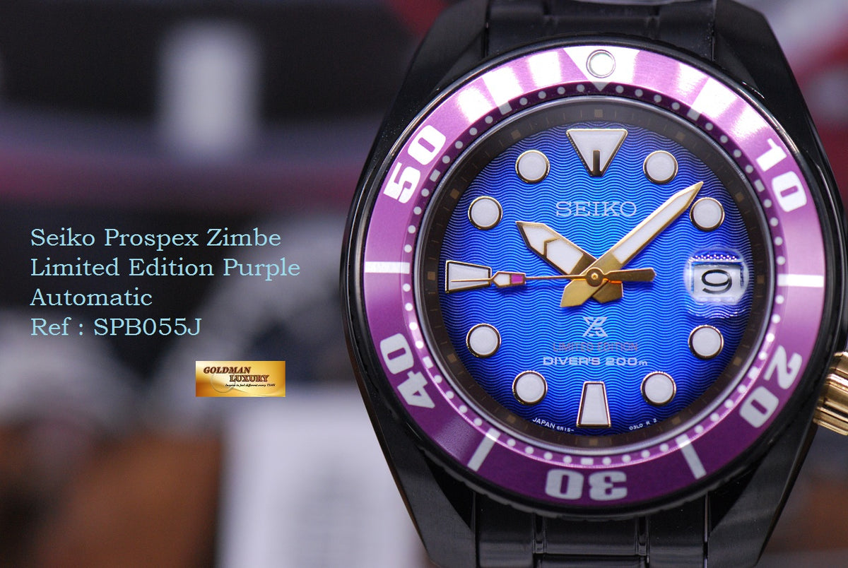 [SOLD] SEIKO PROSPEX ZIMBE LIMITED EDITION PURPLE AUTOMATIC SPB055J (NEW-UNWORN)