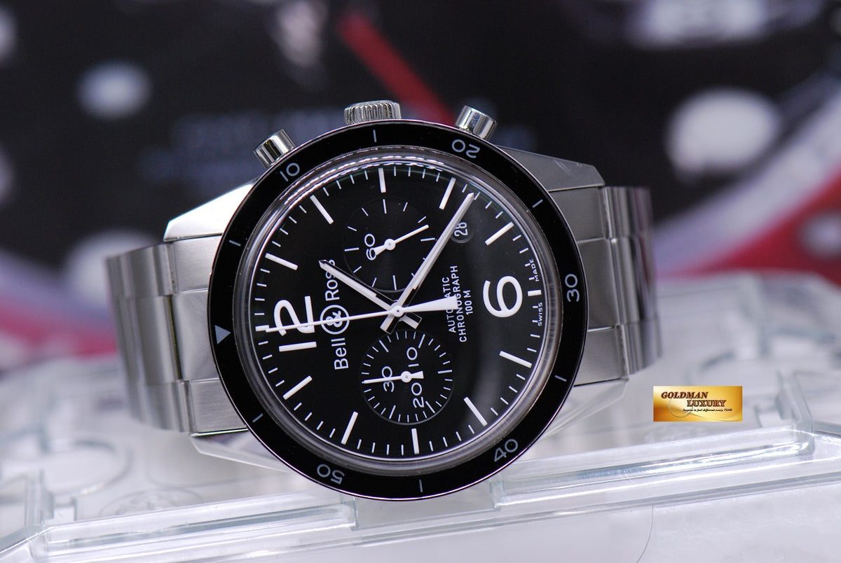 [SOLD] BELL & ROSS SPORT CHRONOGRAPH SS 43mm BR-126 AUTOMATIC (NEAR MINT)