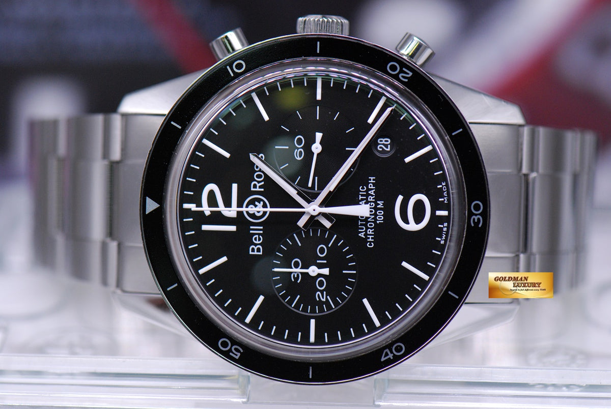 [SOLD] BELL & ROSS SPORT CHRONOGRAPH SS 43mm BR-126 AUTOMATIC (NEAR MINT)
