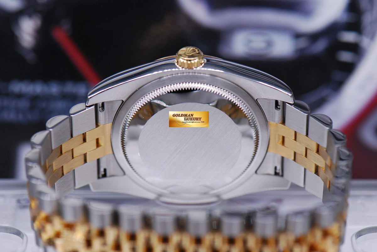 [SOLD] ROLEX OYSTER PERPETUAL HALF-GOLD DATEJUST BLACK 116233 (MINT)