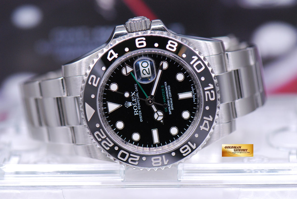 [SOLD] ROLEX OYSTER PERPETUAL GMT-MASTER II CERAMIC BLACK (MINT)