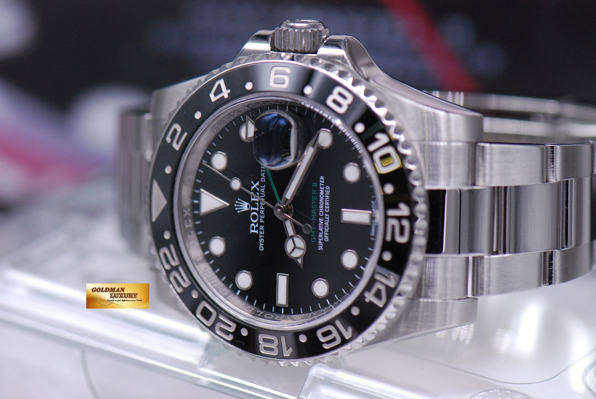 [SOLD] ROLEX OYSTER PERPETUAL GMT-MASTER II CERAMIC BLACK (MINT)