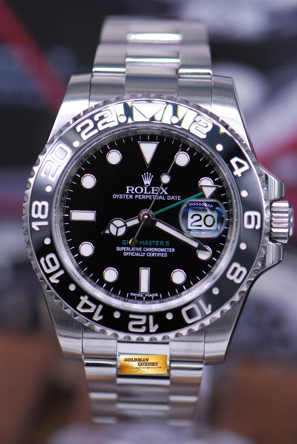 [SOLD] ROLEX OYSTER PERPETUAL GMT-MASTER II CERAMIC BLACK (MINT)