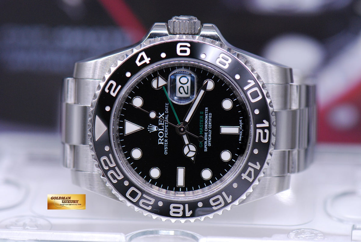 [SOLD] ROLEX OYSTER PERPETUAL GMT-MASTER II CERAMIC BLACK (MINT)