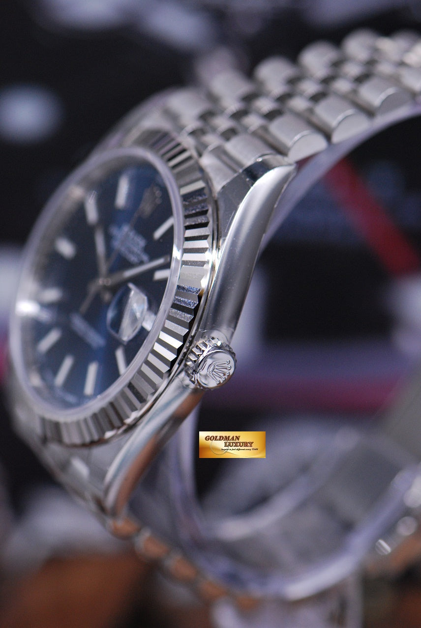 [SOLD] ROLEX OYSTER PERPETUAL DATEJUST 41 SS BLUE DIAL JUBILEE BRACELET 126334 (NEW-UNWORN)