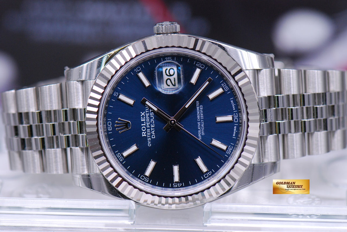 [SOLD] ROLEX OYSTER PERPETUAL DATEJUST 41 SS BLUE DIAL JUBILEE BRACELET 126334 (NEW-UNWORN)